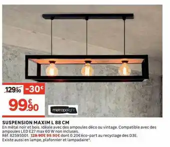 Leroy Merlin Suspension Maxim L 88 Cm offre