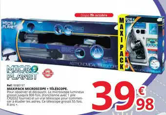 Maxipack Microscope + Téléscope Micro Planet