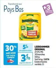 Auchan Leerdammer - l'original offre