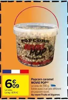 Carrefour Movie pop - popcorn caramel offre