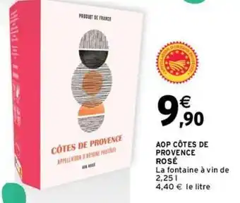 Intermarché Hyper Aop côtes de provence rosé offre