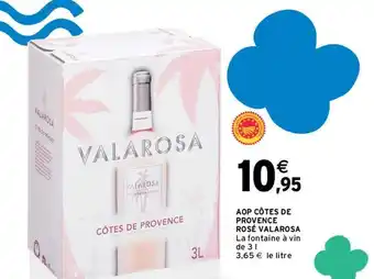 Intermarché Hyper Valarosa - aop côtes de provence rosé offre