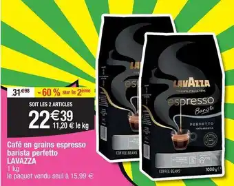 Migros Lavazza - café en grains espresso barista perfetto offre