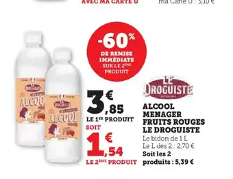 Super U ALCOOL MENAGER FRUITS ROUGES offre
