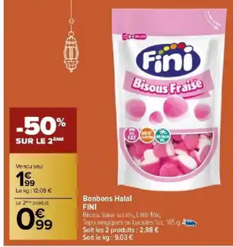 Carrefour Market Bonbons Halal FINI offre