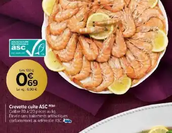 Carrefour Market Crevette cuite ASC (k)(p) offre