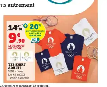 Hyper U TEE SHIRT ADULTE offre
