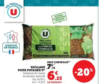 Hyper U PAILLAGE POUR POTAGER U offre