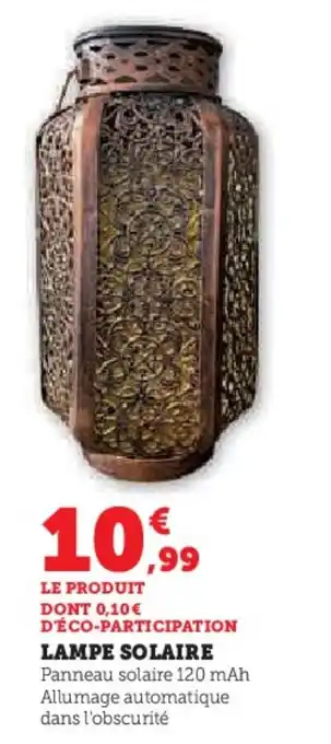 Hyper U LAMPE SOLAIRE offre