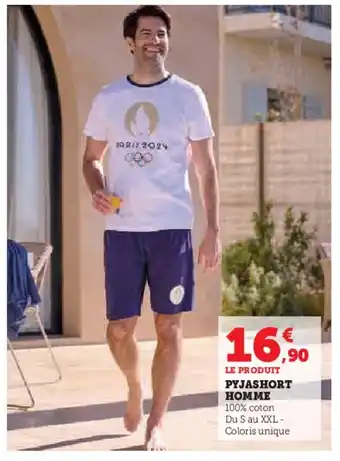 Hyper U PYJASHORT HOMME offre