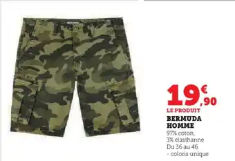Hyper U BERMUDA HOMME offre