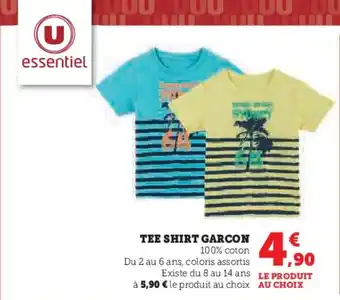 Hyper U TEE SHIRT GARCON offre