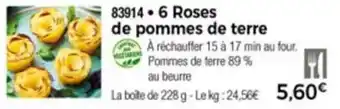 Thiriet 6 Roses de pommes de terre offre