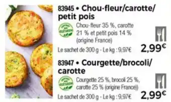 Thiriet Chou-fleur/carotte/petit pois offre
