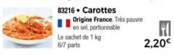 Thiriet Carottes offre