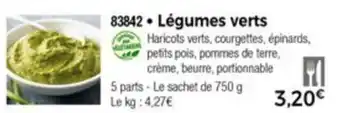Thiriet Légumes verts offre