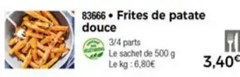 Thiriet Frites de patate douce offre