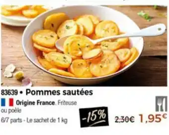 Thiriet Pommes sautées offre