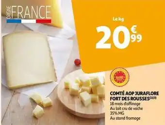 Auchan Supermarché Comté aop juraflore fort des rousses offre