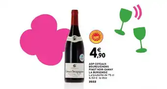 Intermarché Hyper La burgondie - aop coteaux bourguignons pinot noir gamay offre