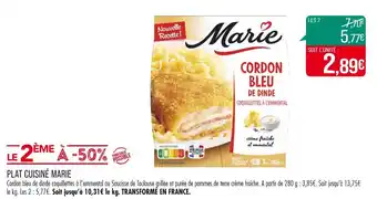 Match MARIE PLAT CUISINÉ offre