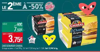 Match Charal Cheeseburger offre