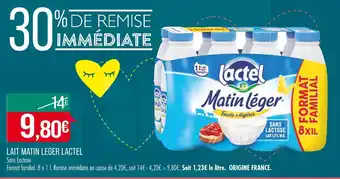 Match LACTEL LAIT MATIN LEGER offre