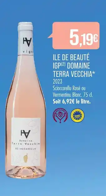 Match DOMAINE TERRA VECCHIA ILE DE BEAUTÉ IGP offre