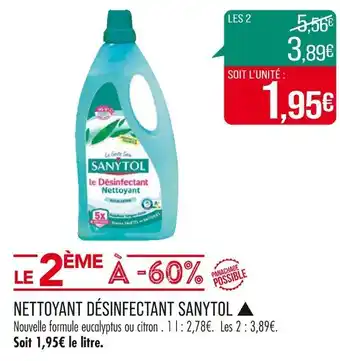 Match SANYTOL NETTOYANT DÉSINFECTANT ▲ offre