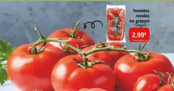 Colruyt Tomates rondes en grappe offre