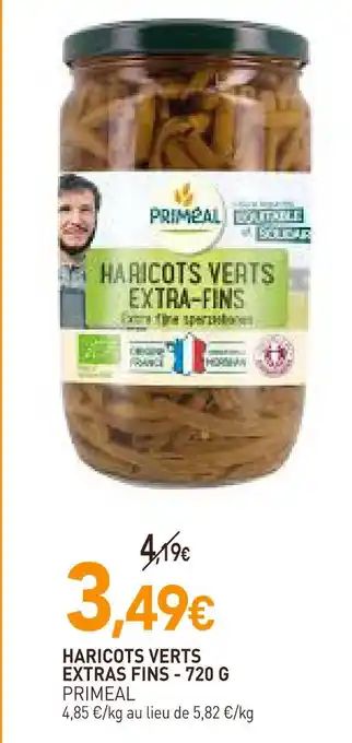 naturéO PRIMEAL HARICOTS VERTS EXTRAS FINS offre