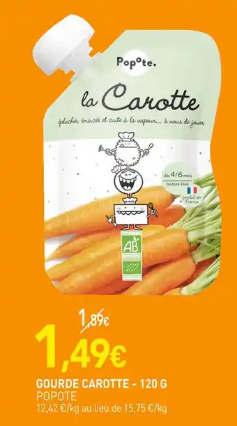 naturéO POPOTE GOURDE CAROTTE offre