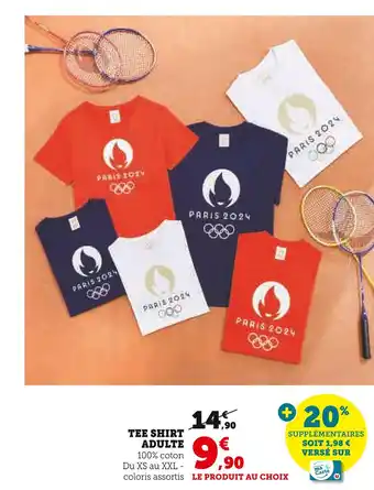 Super U TEE SHIRT ADULTE offre