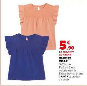 Super U BLOUSE FILLE offre