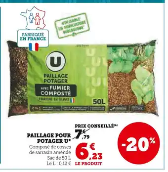 Super U U PAILLAGE POUR POTAGER offre