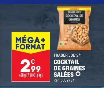 ALDI TRADER JOE'S COCKTAIL DE GRAINES SALÉES offre