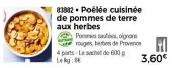 Thiriet Poêléé cuisinéê de pommes de terre aux herbes offre