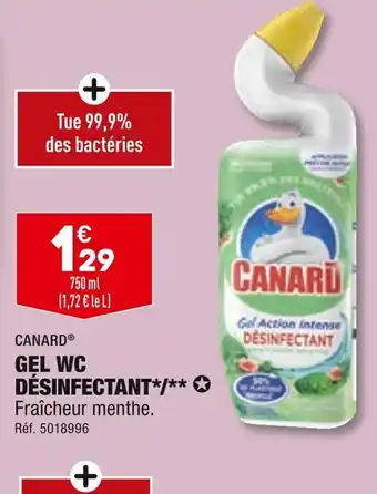 ALDI CANARD GEL WC DÉSINFECTANT offre