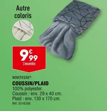 ALDI NOVITESSE COUSSIN/PLAID offre