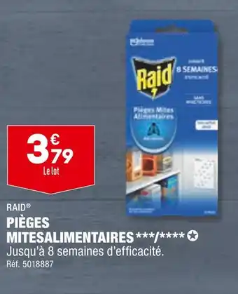 ALDI RAID PIÈGES MITES ALIMENTAIRES offre