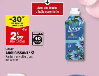 ALDI LENOR ADOUCISSANT offre