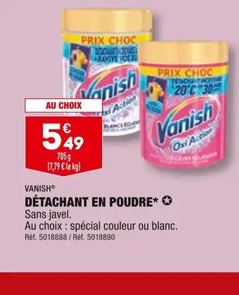 VANISH DÉTACHANT EN POUDRE