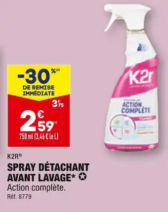 K2R SPRAY DÉTACHANT AVANT LAVAGE
