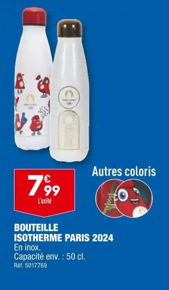ALDI BOUTEILLE ISOTHERME PARIS 2024 offre