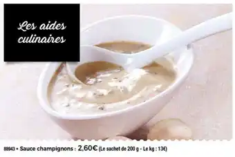 Thiriet Sauce champignons offre