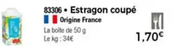 Thiriet Estragon coupé offre