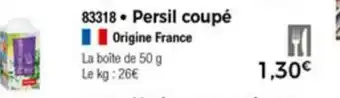 Thiriet Persil coupé offre