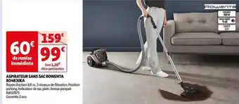 Auchan Rowenta - aspirateur sans sac ro4b30ea offre