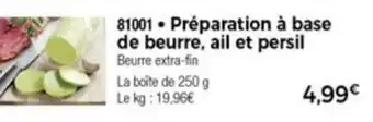 Thiriet Préparation à base de beurre ail et persil offre