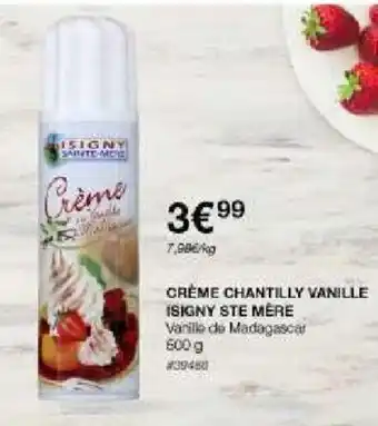 Costco CRÈME CHANTILLY VANILLE ISIGNY STE MÈRE offre